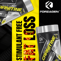 Forzagen Premium L Carnitine + CLA + Raspberry Ketones Stim-Free