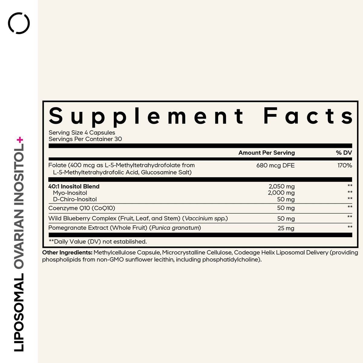 Codeage Ovarian Inositol+ Hormonal Balance Supplement