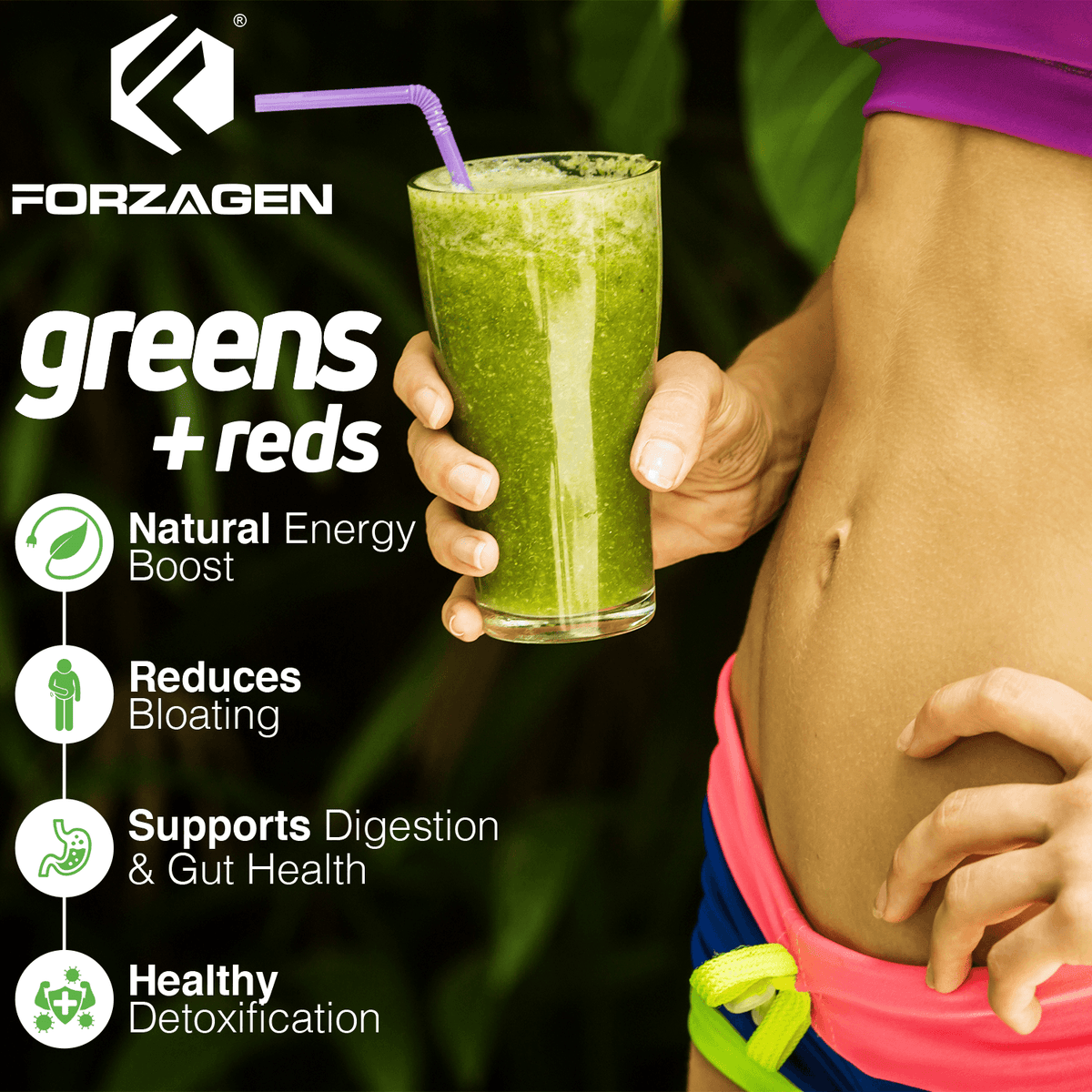 Forzagen Vegan Greens + Reds Superfood
