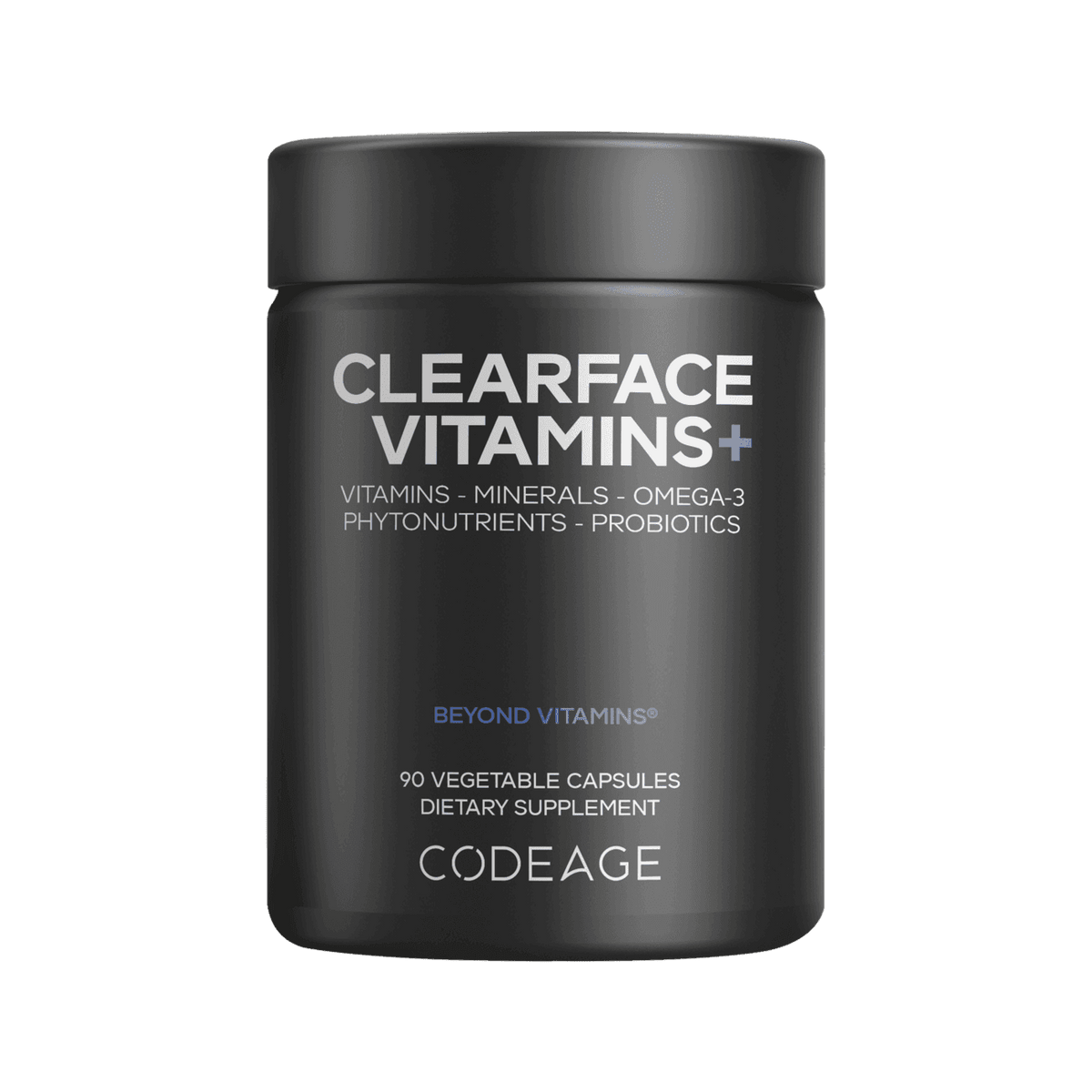 Codeage Clearface Vitamins+ Minerals Supplement Black Edition