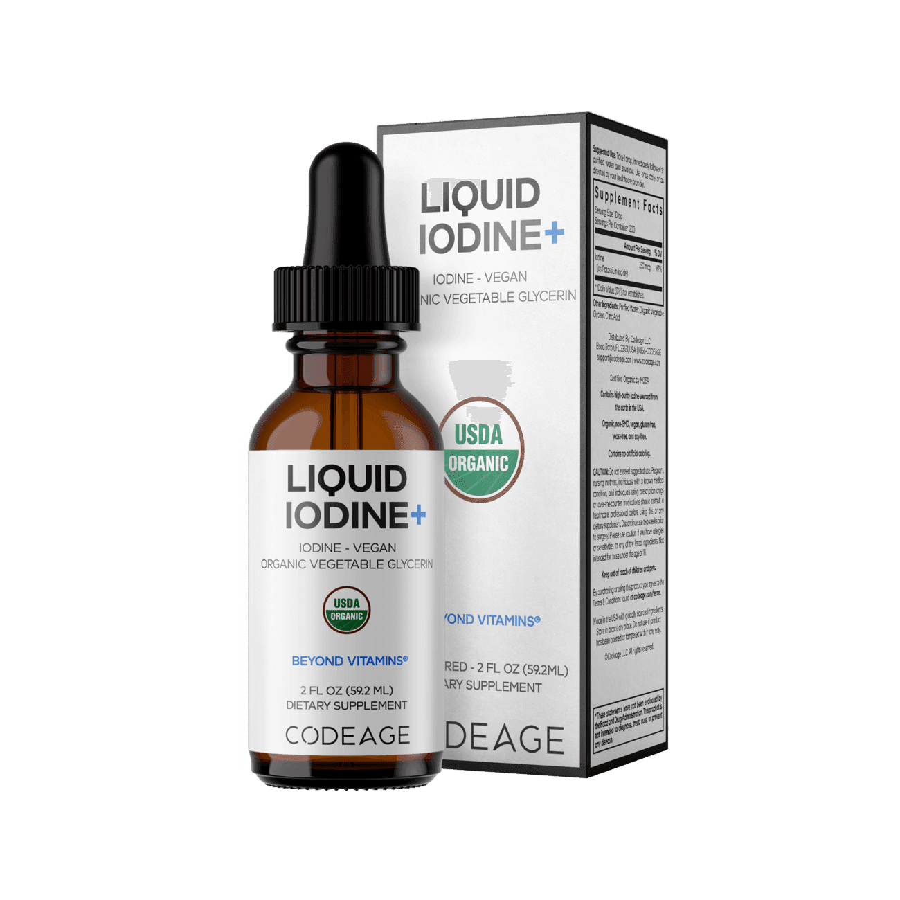 Codeage Minerals Iodine +  USDA Certified Organic