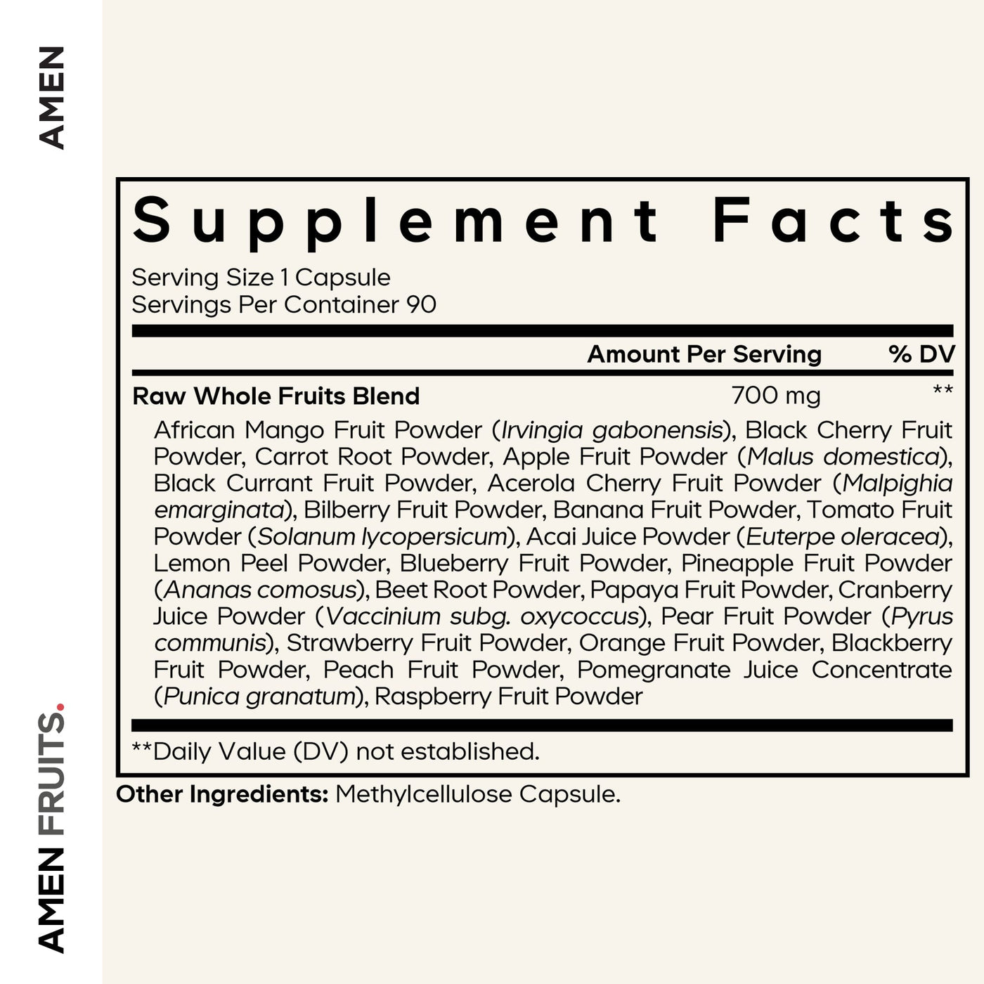 Codeage Amen Fruits Vitamins Supplements