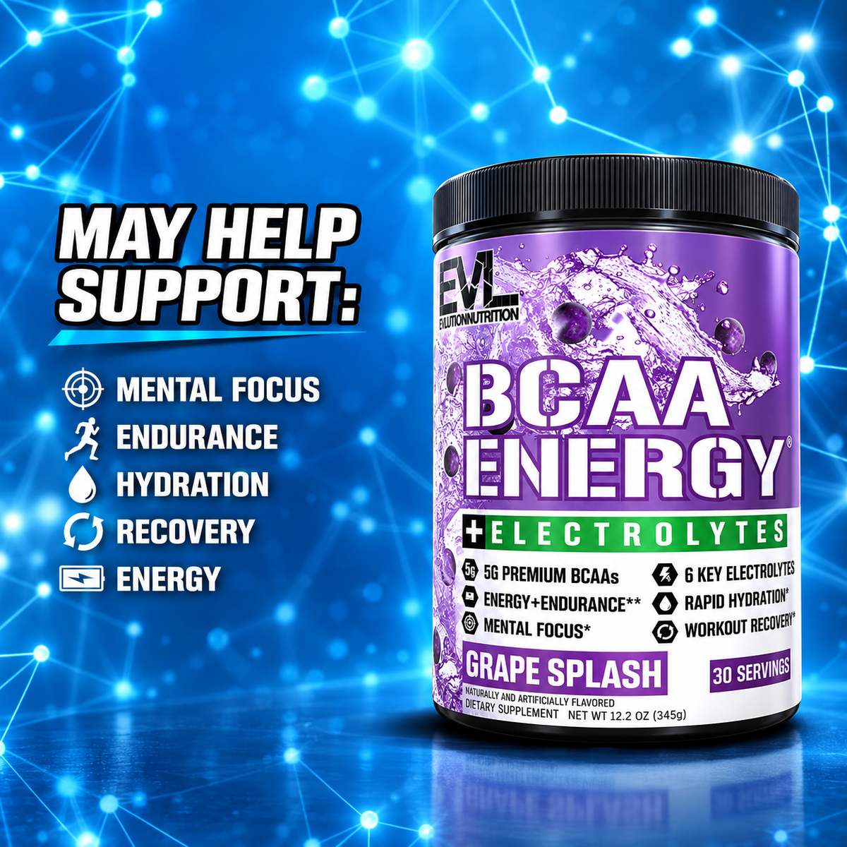 EVLUTION NUTRITION BCAA Energy + Electrolytes