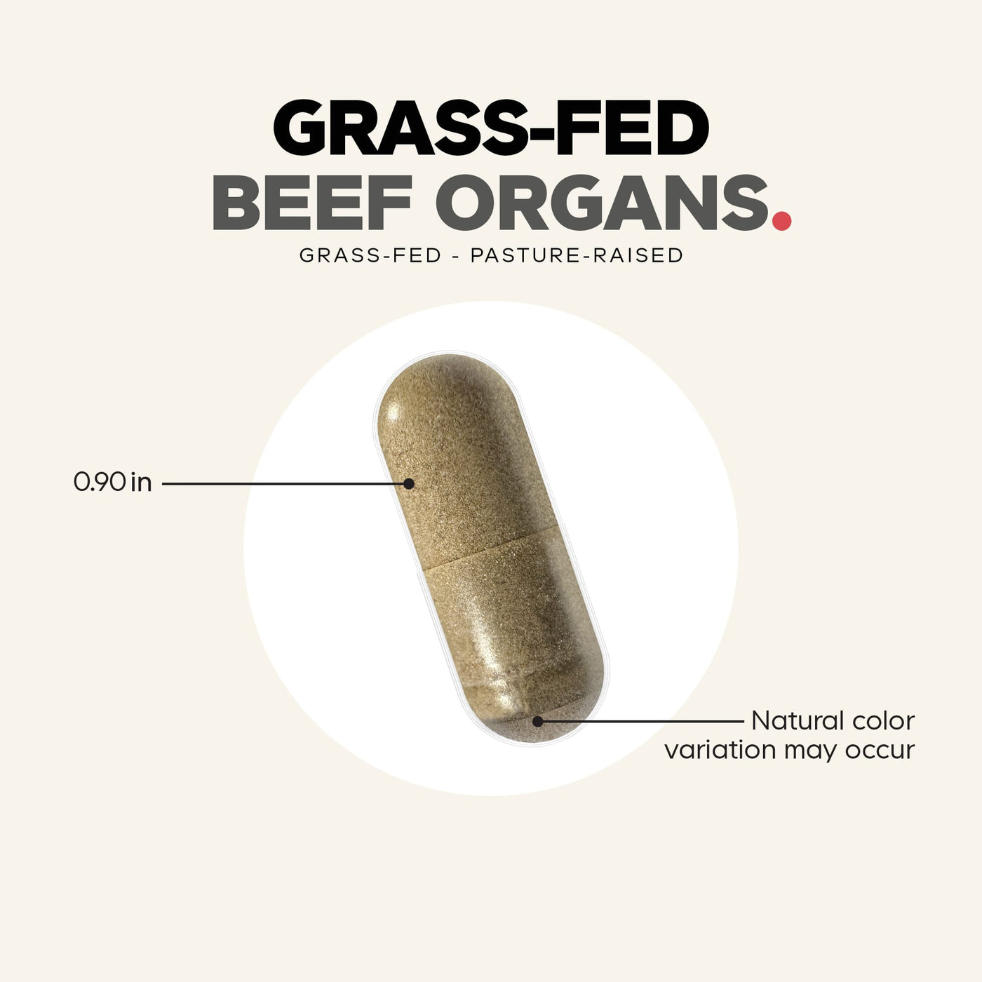 Codeage Grass Fed Beef Organs Pasture Raised Dietary Supplement