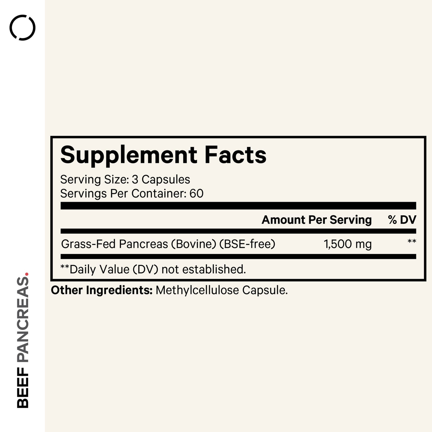 Codeage Grass-Fed Beef Pancreas Glandular Supplement