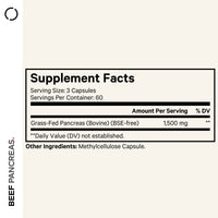 Codeage Grass-Fed Beef Pancreas Glandular Supplement