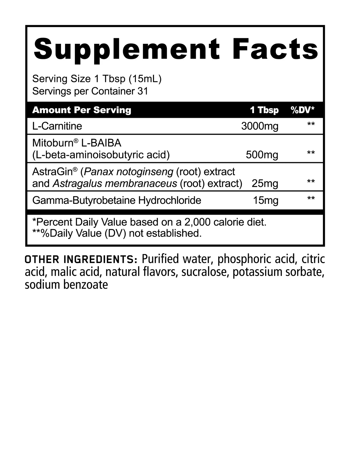PANDA Supplements BURN Stim-Free Liquid Thermogenic