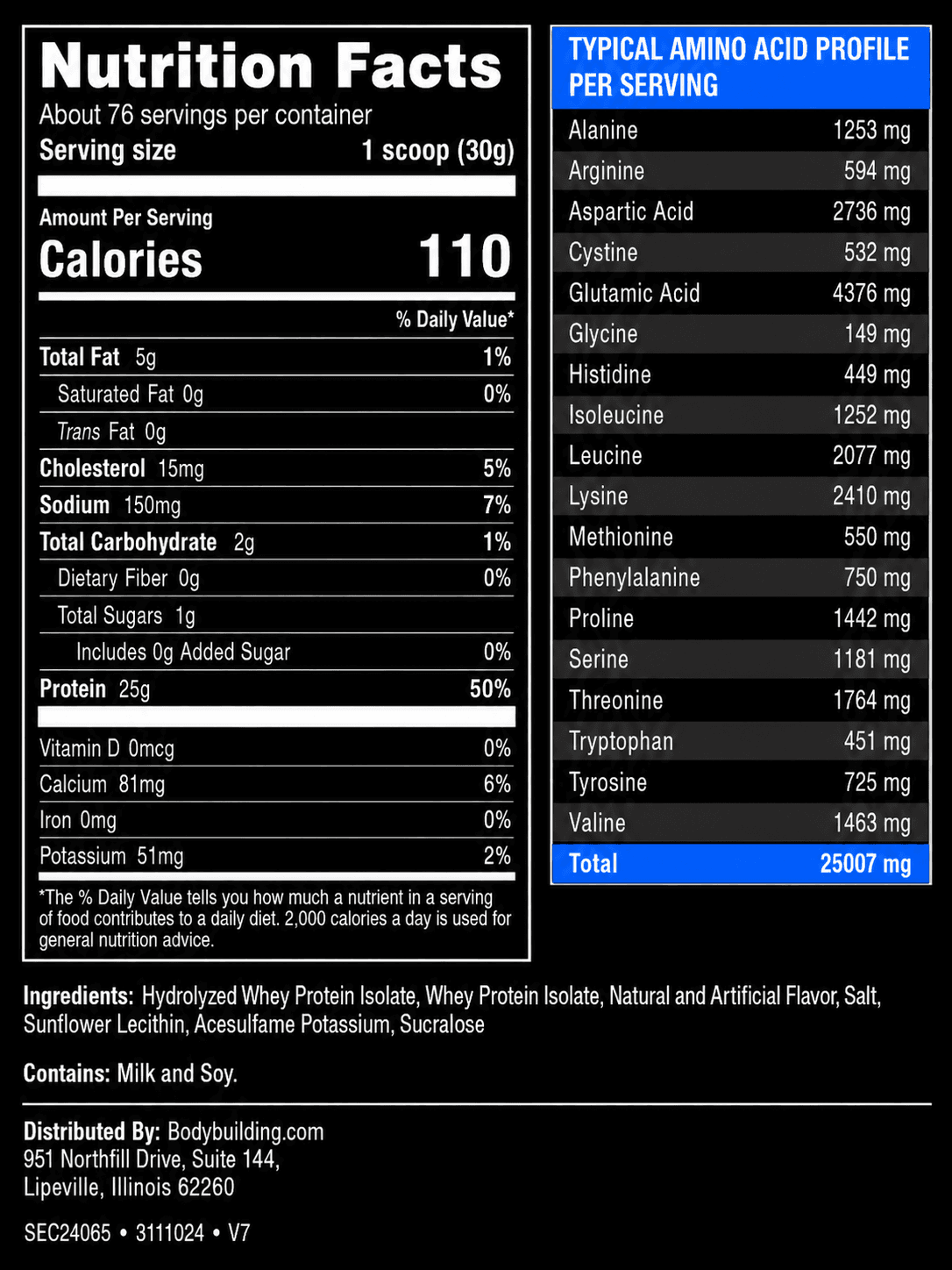 Bodybuilding.com Signature 100% Whey, 5lb