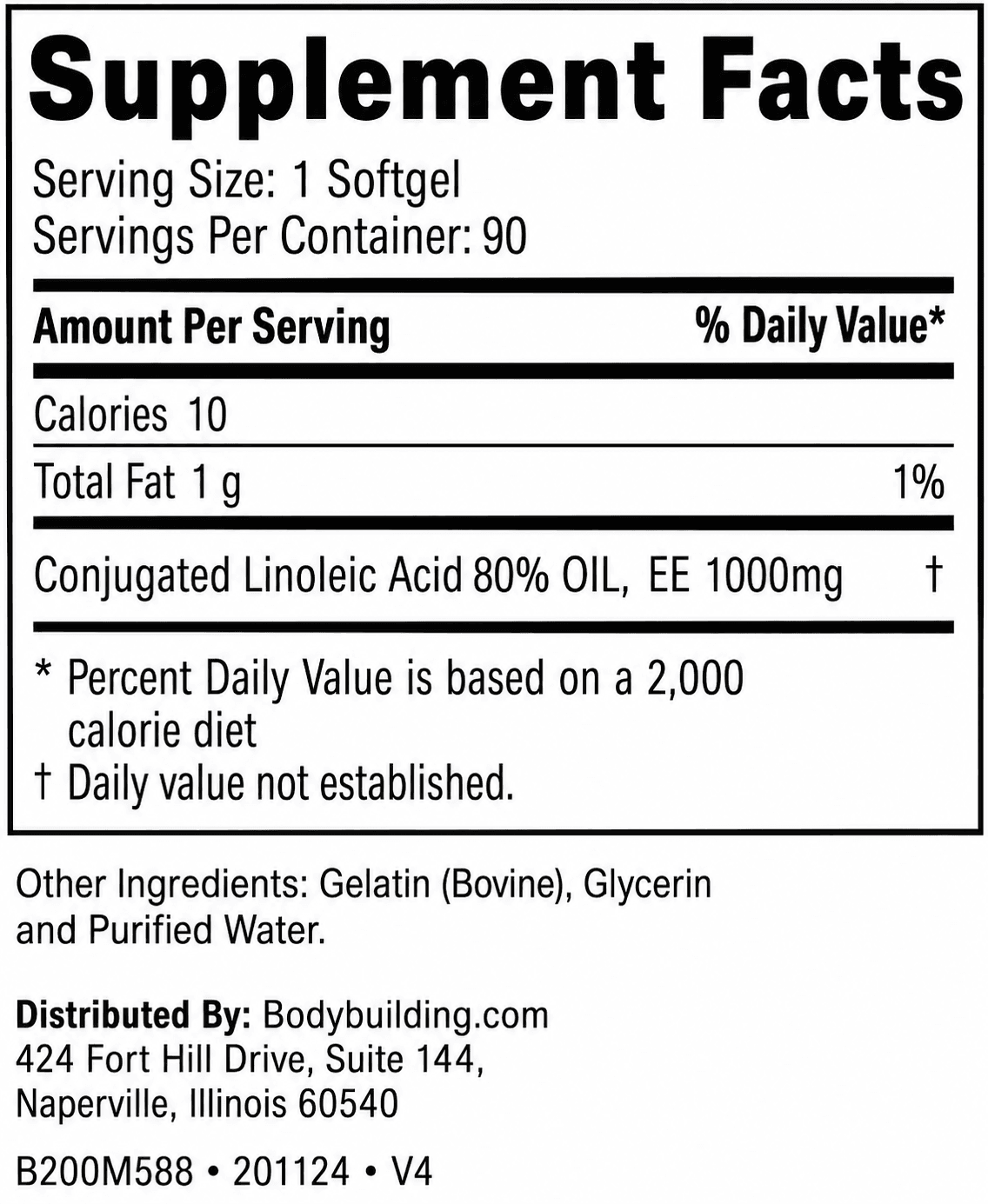 View Nutritional Fact Panel