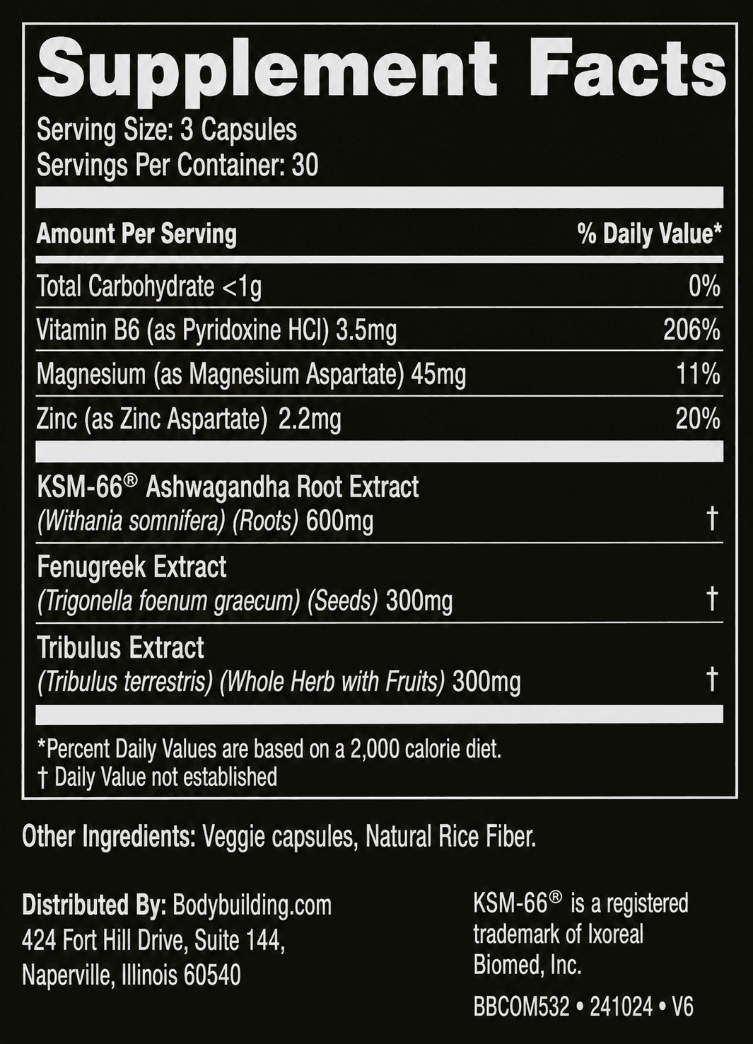 View Nutritional Fact Panel
