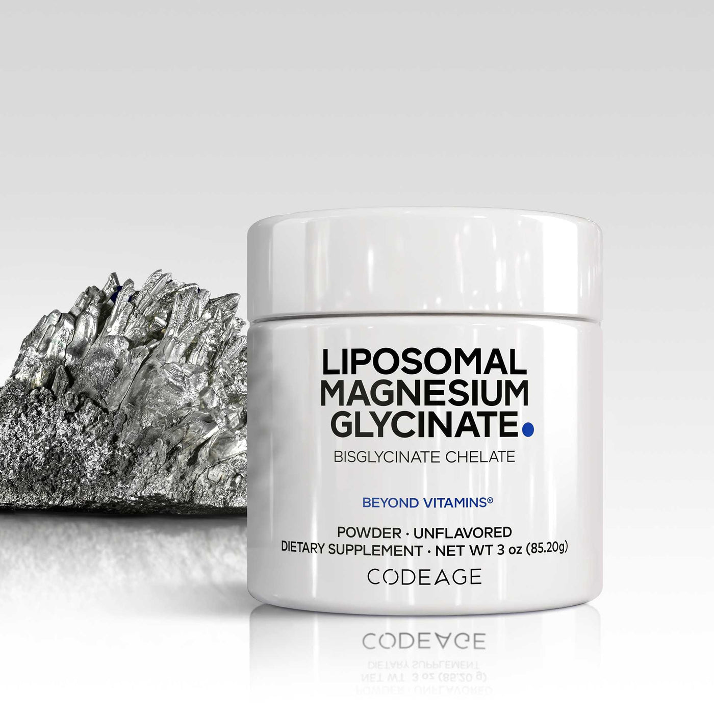 Codeage Magnesium Glycinate 100% Chelated Powder Supplement