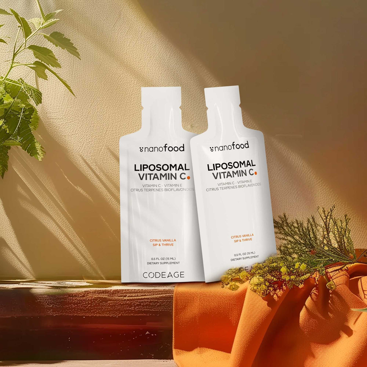 Codeage Nanofood Vitamin C Liquid Supplement