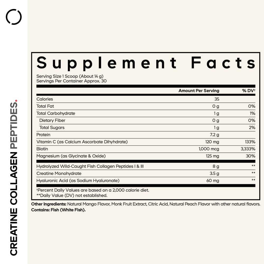 Codeage Creatine Collagen Peptides