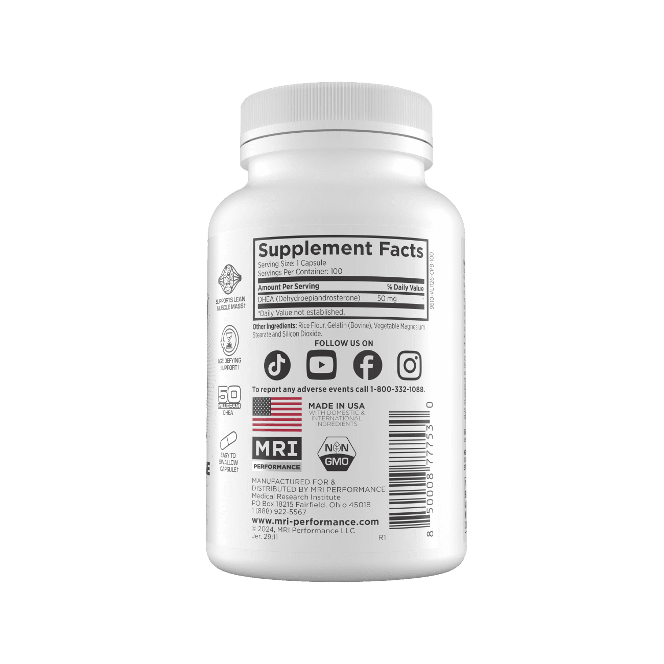 MRI Performance DHEA