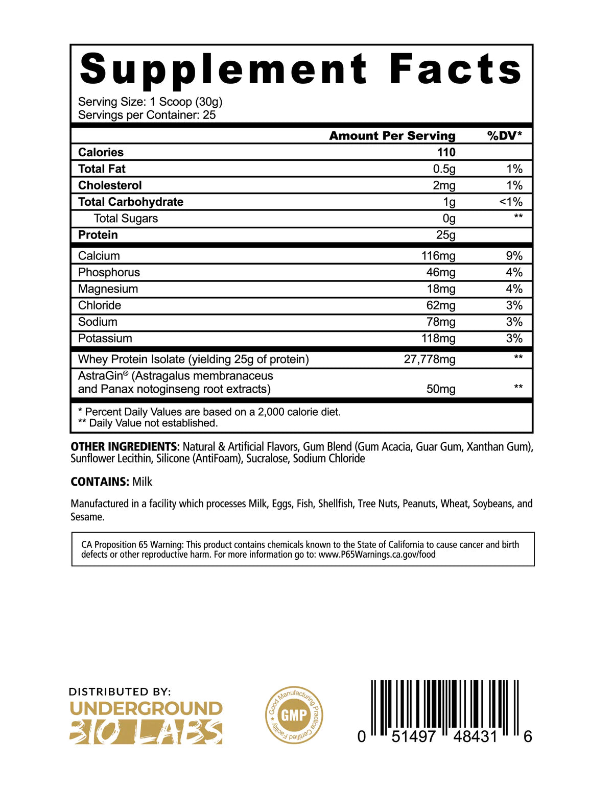 PANDA Supplements Fuel Isolate Protein