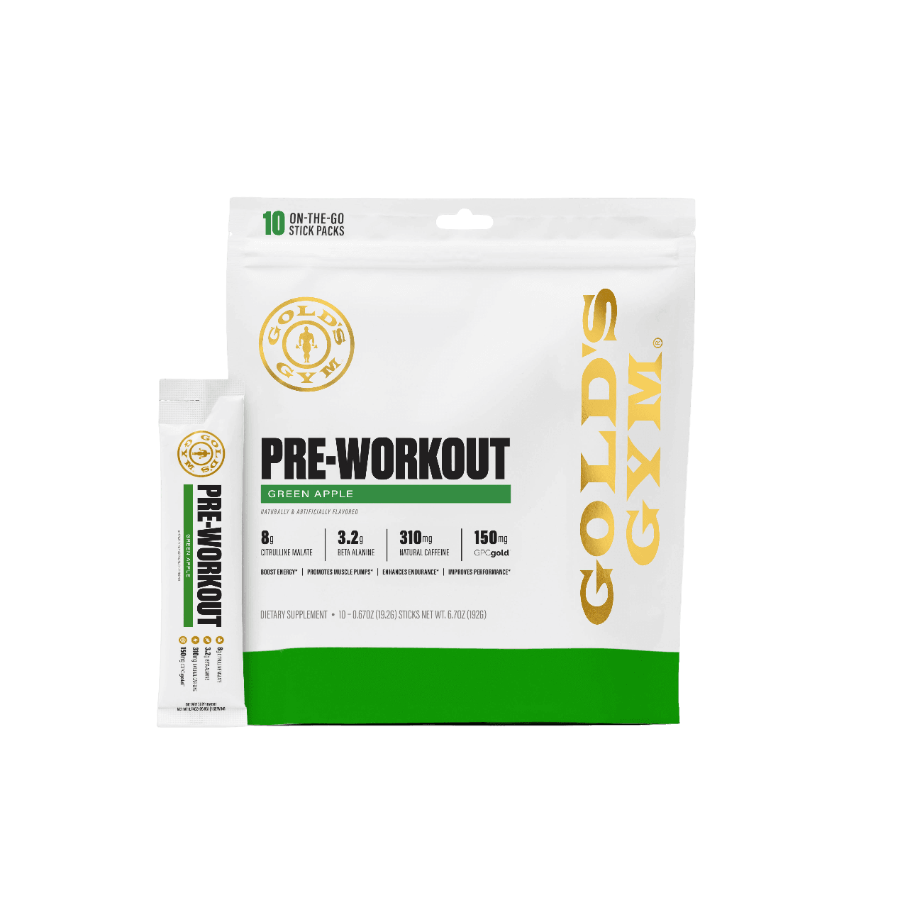 Gold's Gym Pre-Workout Stick Packs