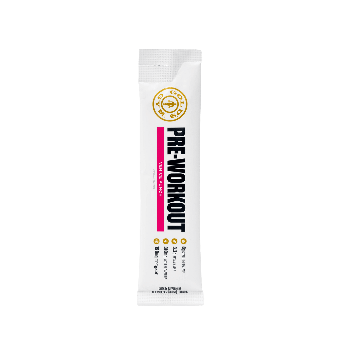 Gold's Gym Pre-Workout Stick Packs