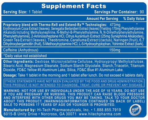 Hi-Tech Pharma Lipodrene Elite