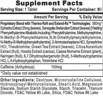 Hi-Tech Pharmaceuticals Lipodrene (Yellow)