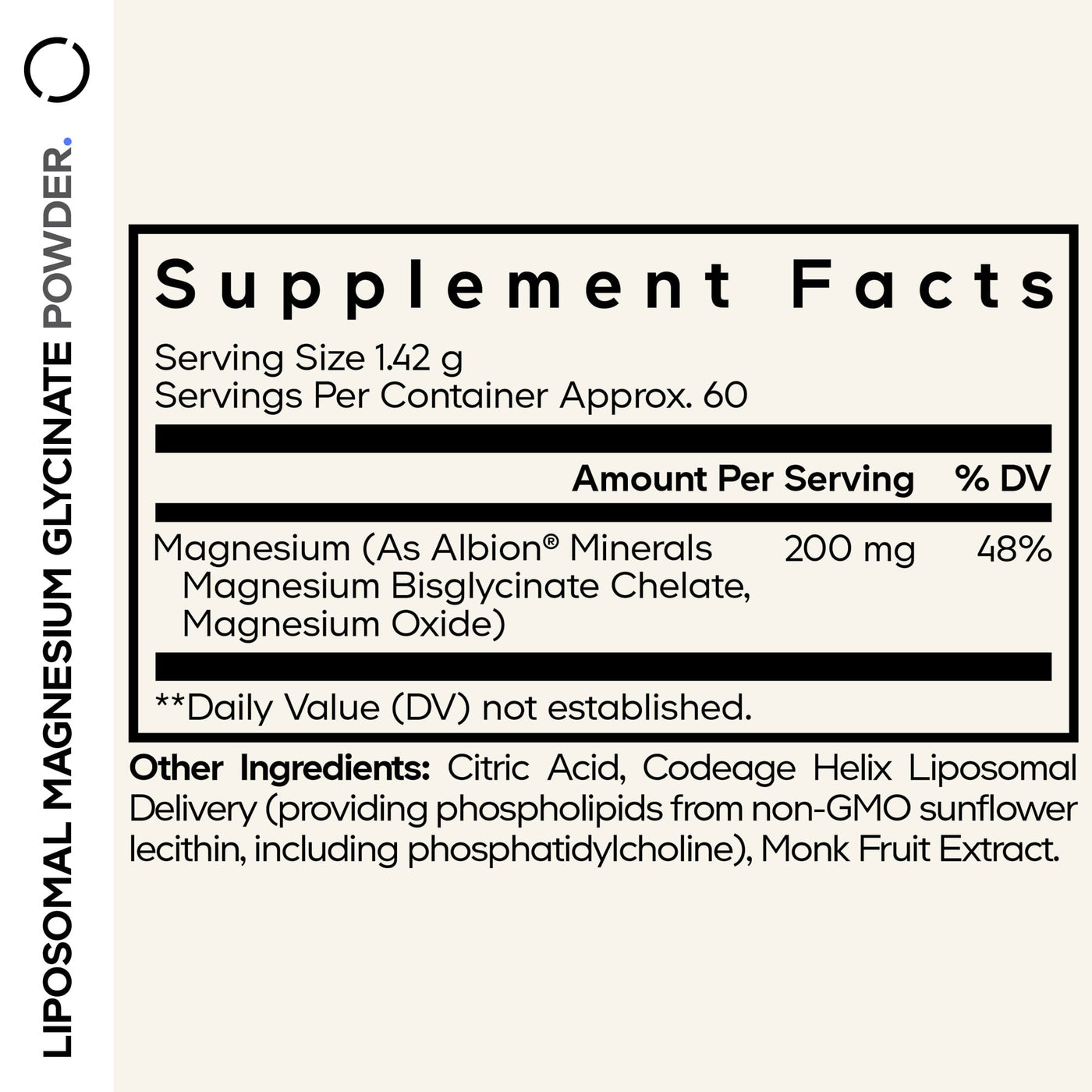 Codeage Magnesium Glycinate 100% Chelated Powder Supplement