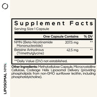 Codeage NMN & Betaine Anhydrous TMG Capsules Supplement