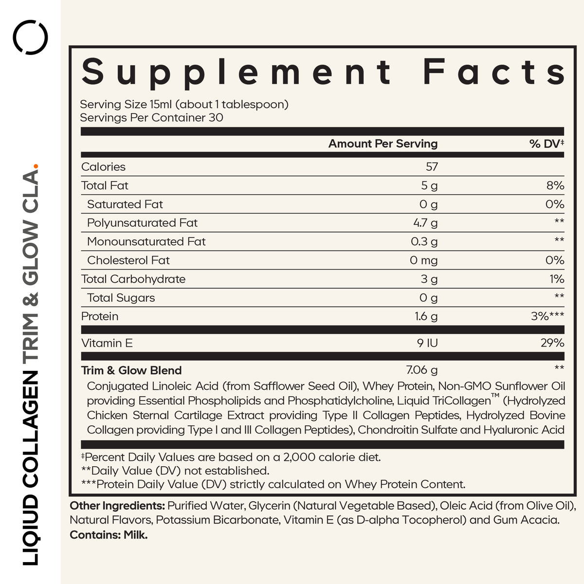 Codeage Liquid Collagen Trim & Glow Supplement