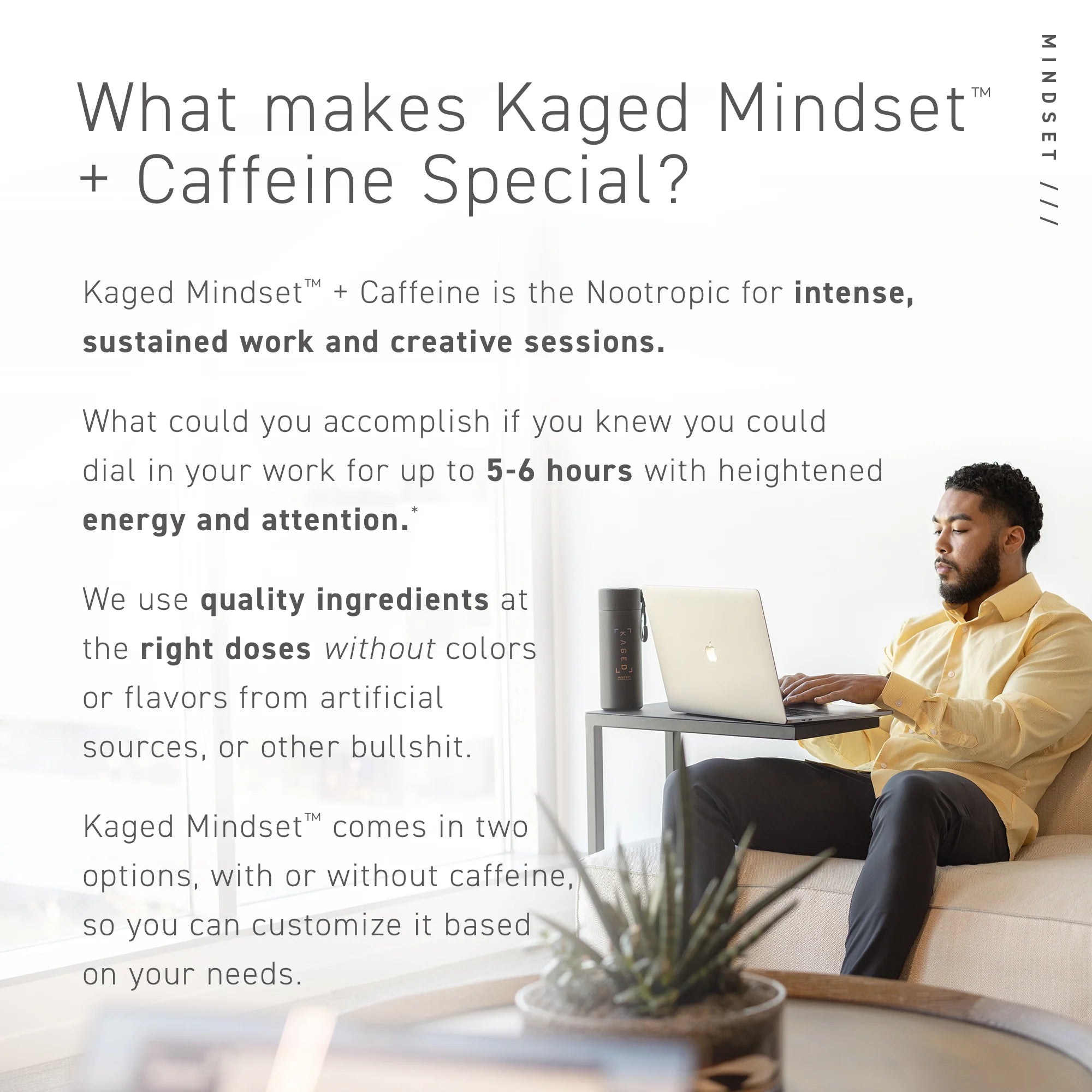 What makes Kaged Mindset + Caffeine Special?