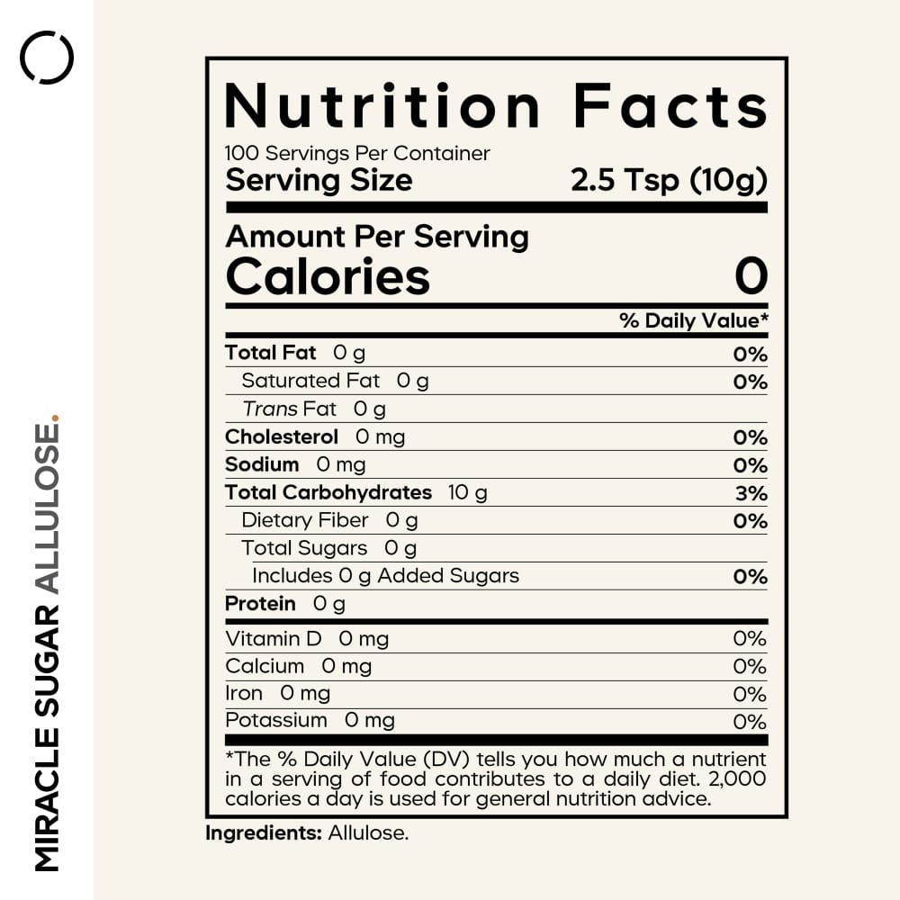 Codeage Miracle Sugar Allulose Powder