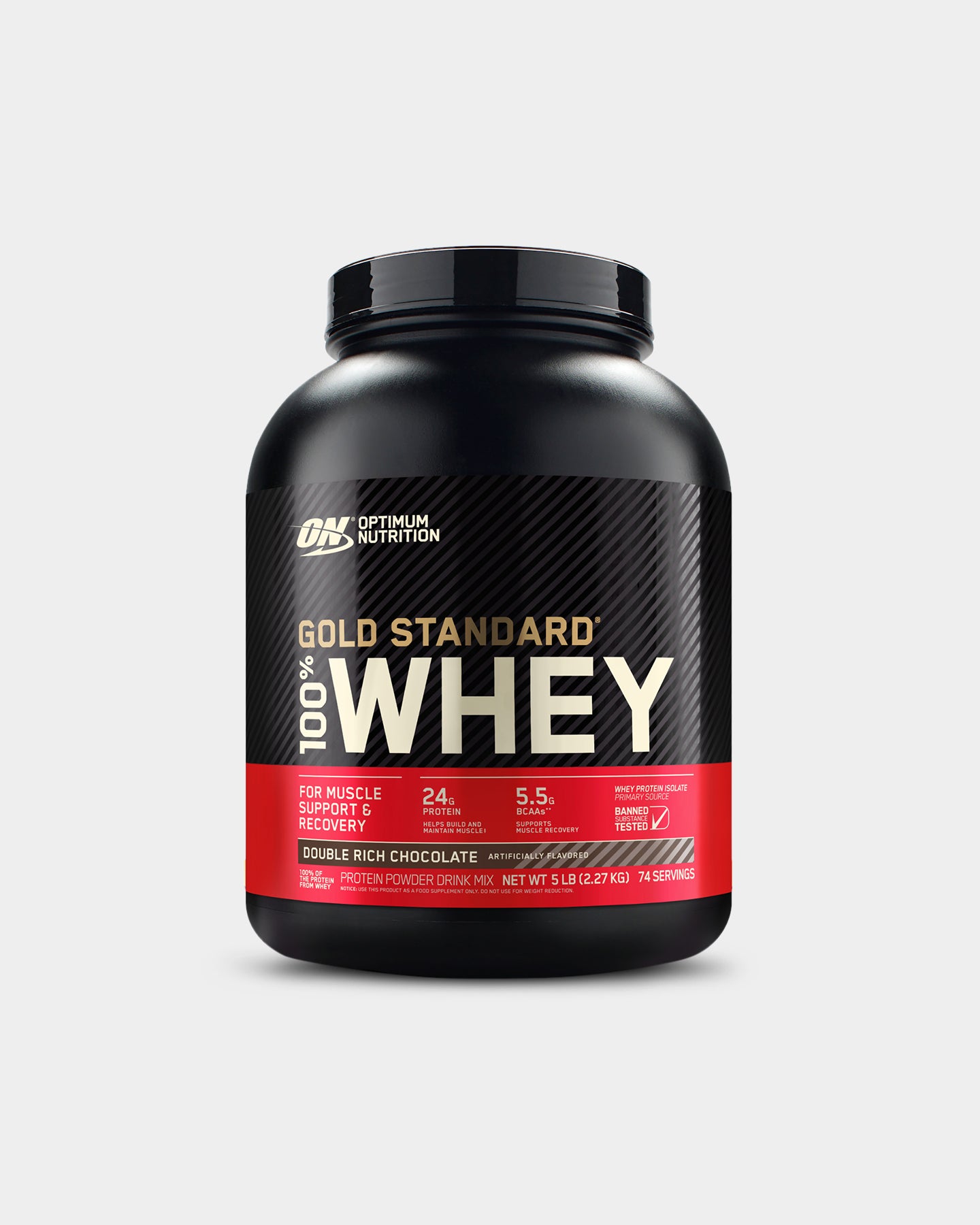 Optimum Nutrition Gold Standard 100% Whey Protein, Double Rich Chocolate, 5lb A1