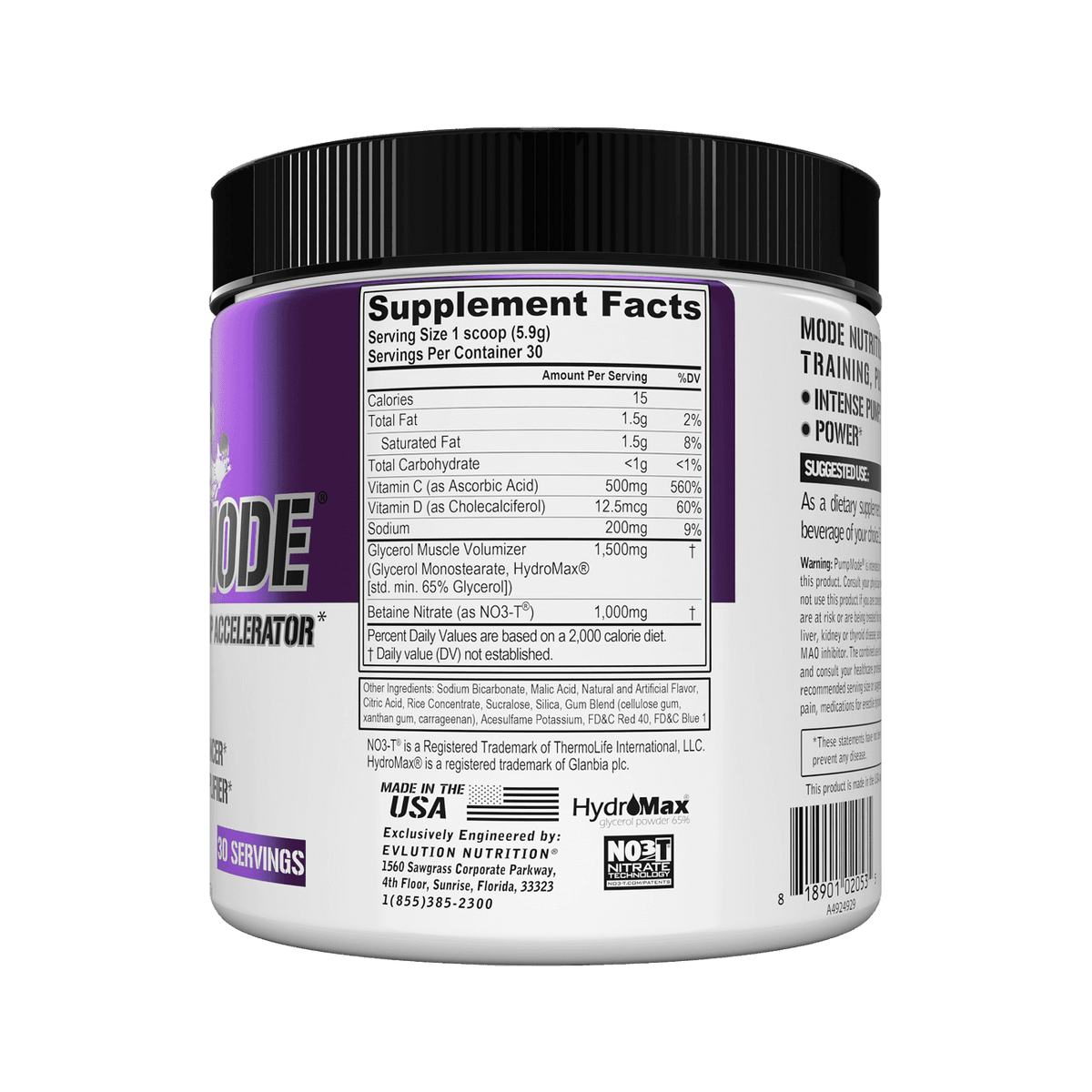 EVLUTION NUTRITION PumpMode Nitric Oxide Powder