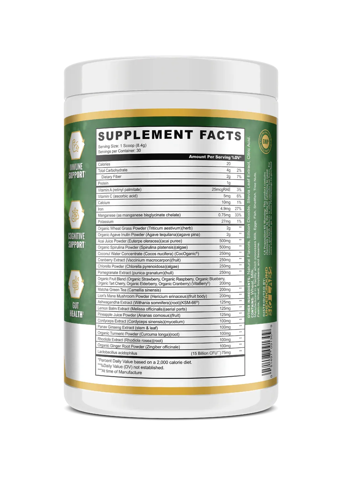 Panda Supplements Natural Superfood Greens