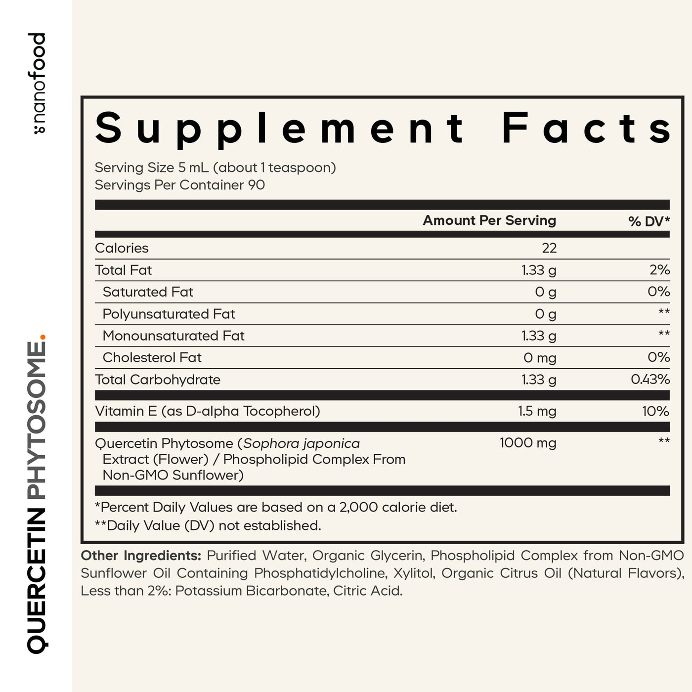 Codeage Nanofood Quercetin Phytosome