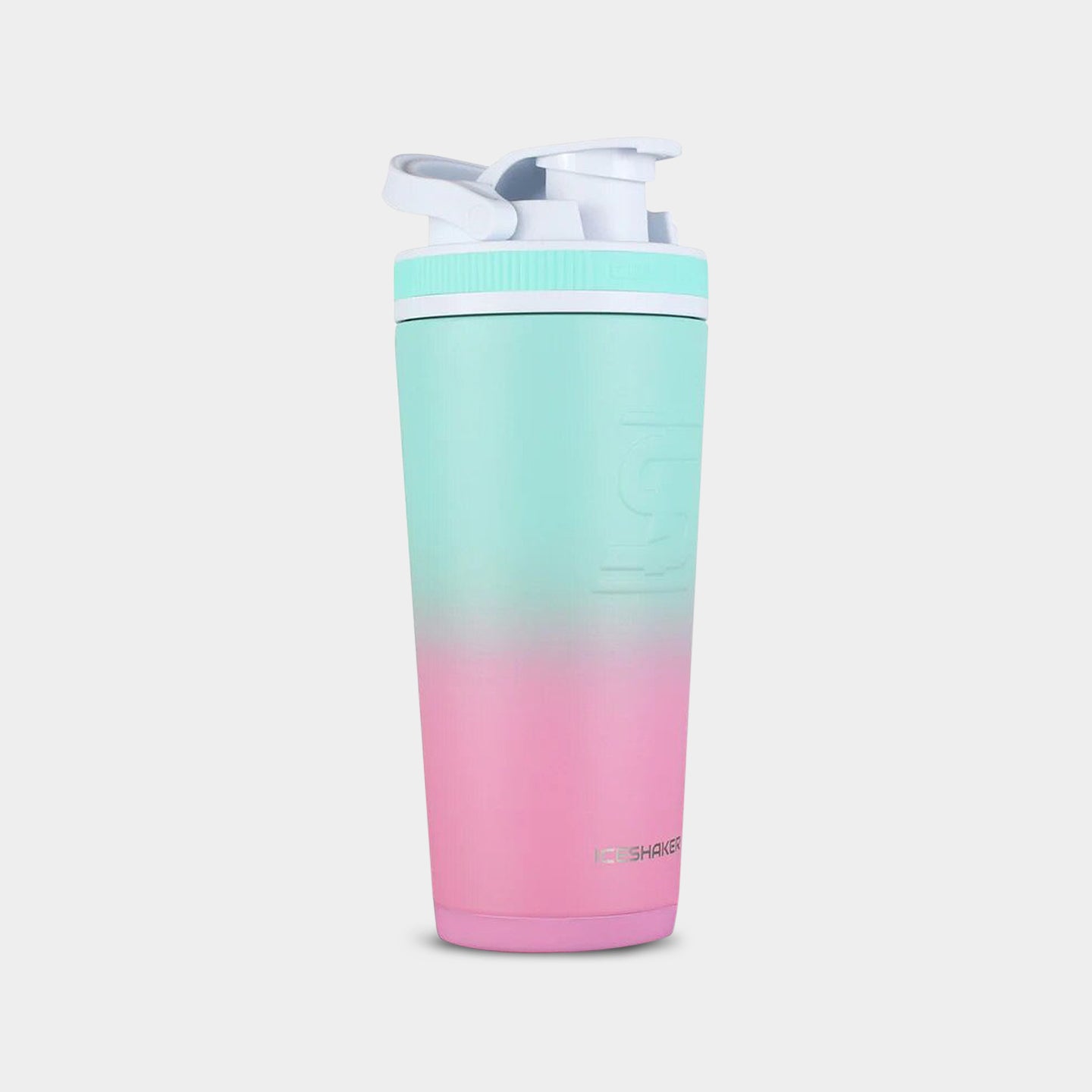 Ice Shaker 26oz. Protein Shaker Bottle Pink Mint Ombre A1
