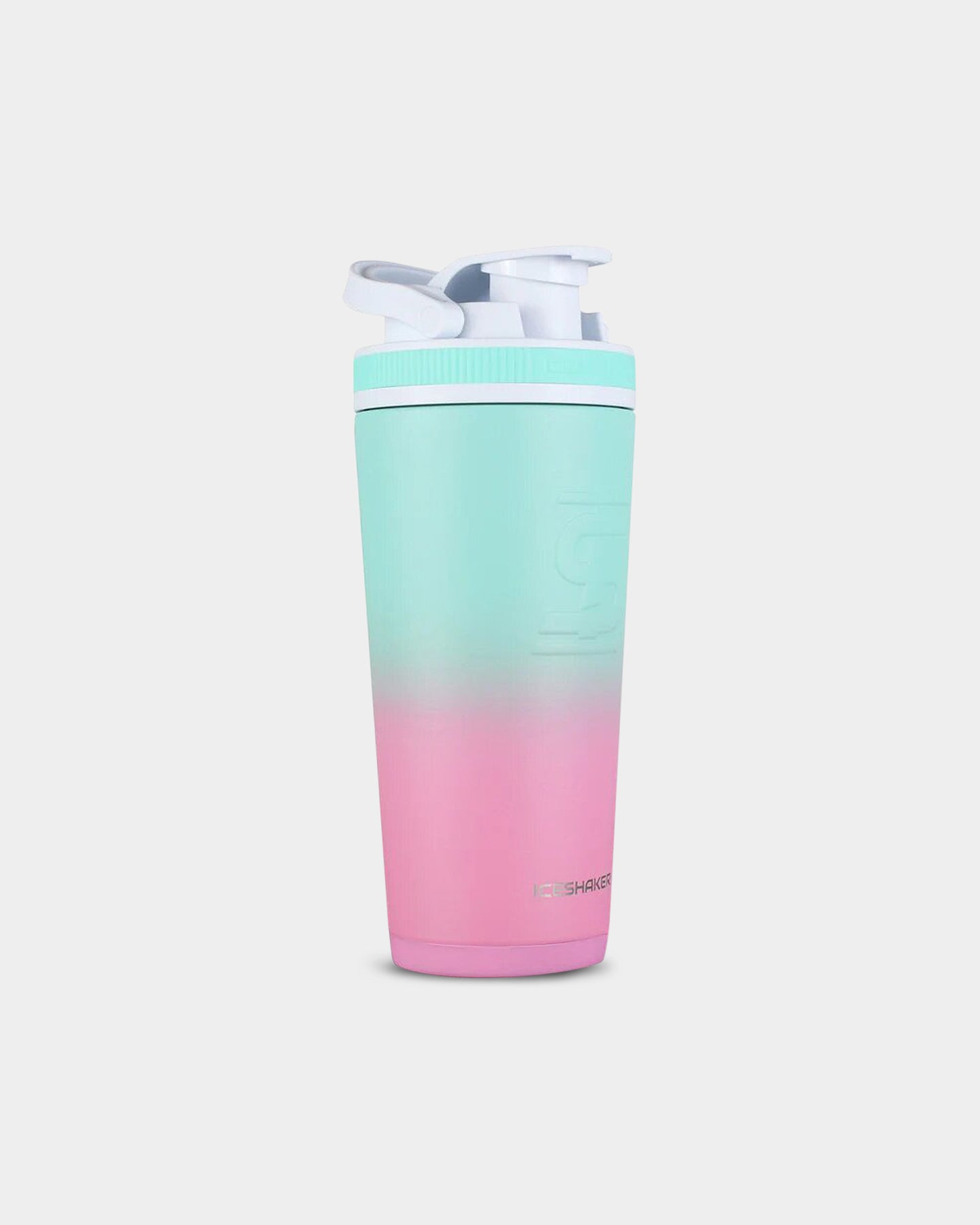 Ice Shaker 26oz. Protein Shaker Bottle Pink Mint Ombre A1