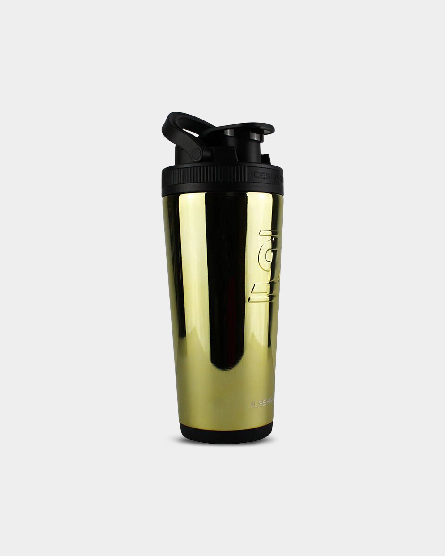 Ice Shaker 26oz. Protein Shaker Bottle Gold A1