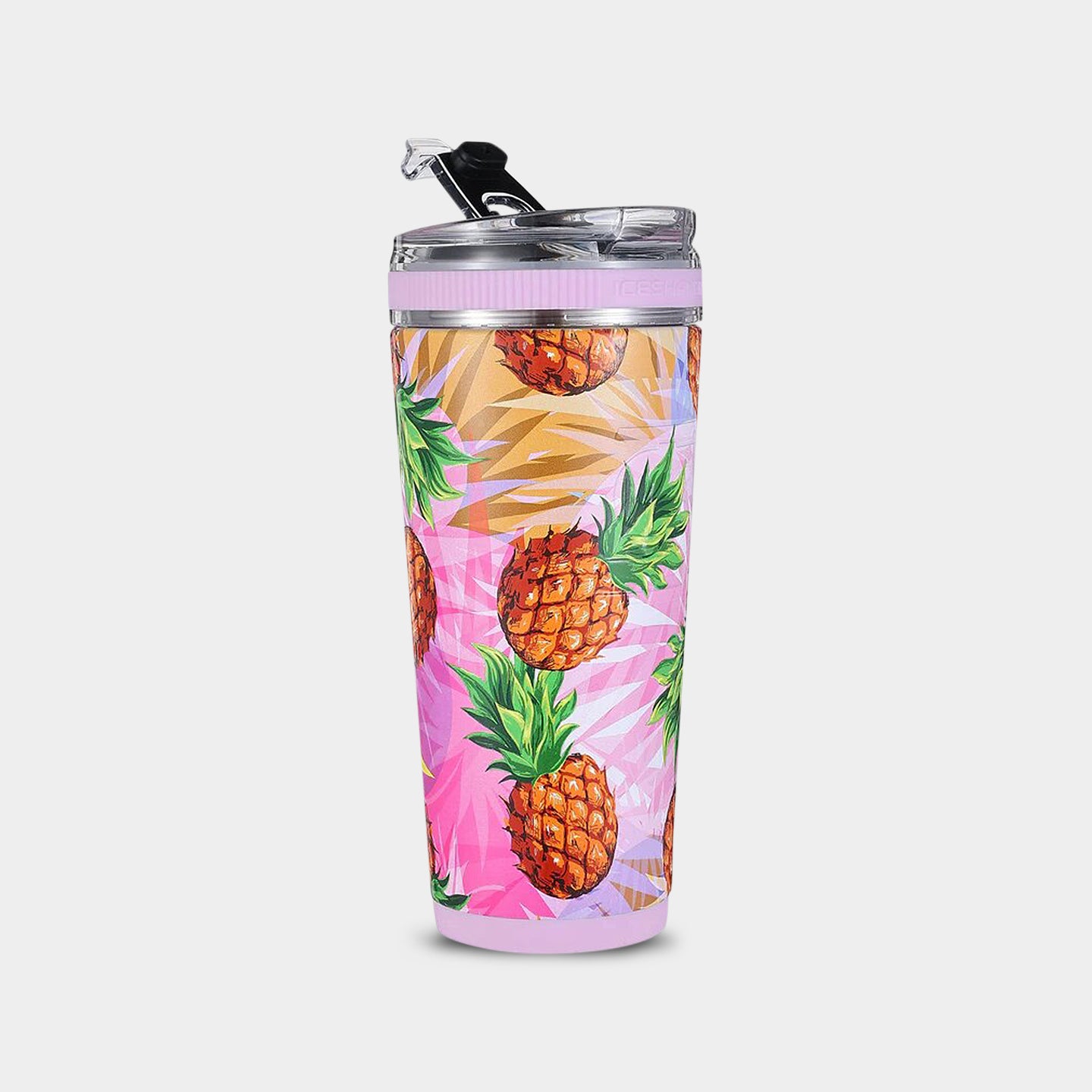 Ice Shaker Insulated Flex Bottle, 26oz, Pineapple A1