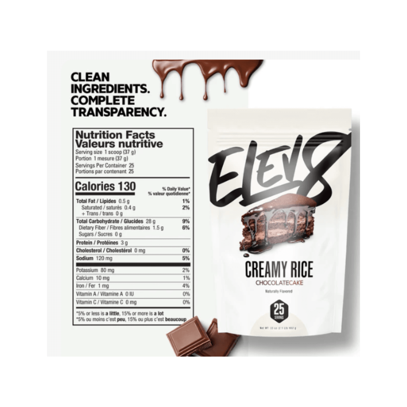 Elev8 Creamy Rice Chocolate Cake
