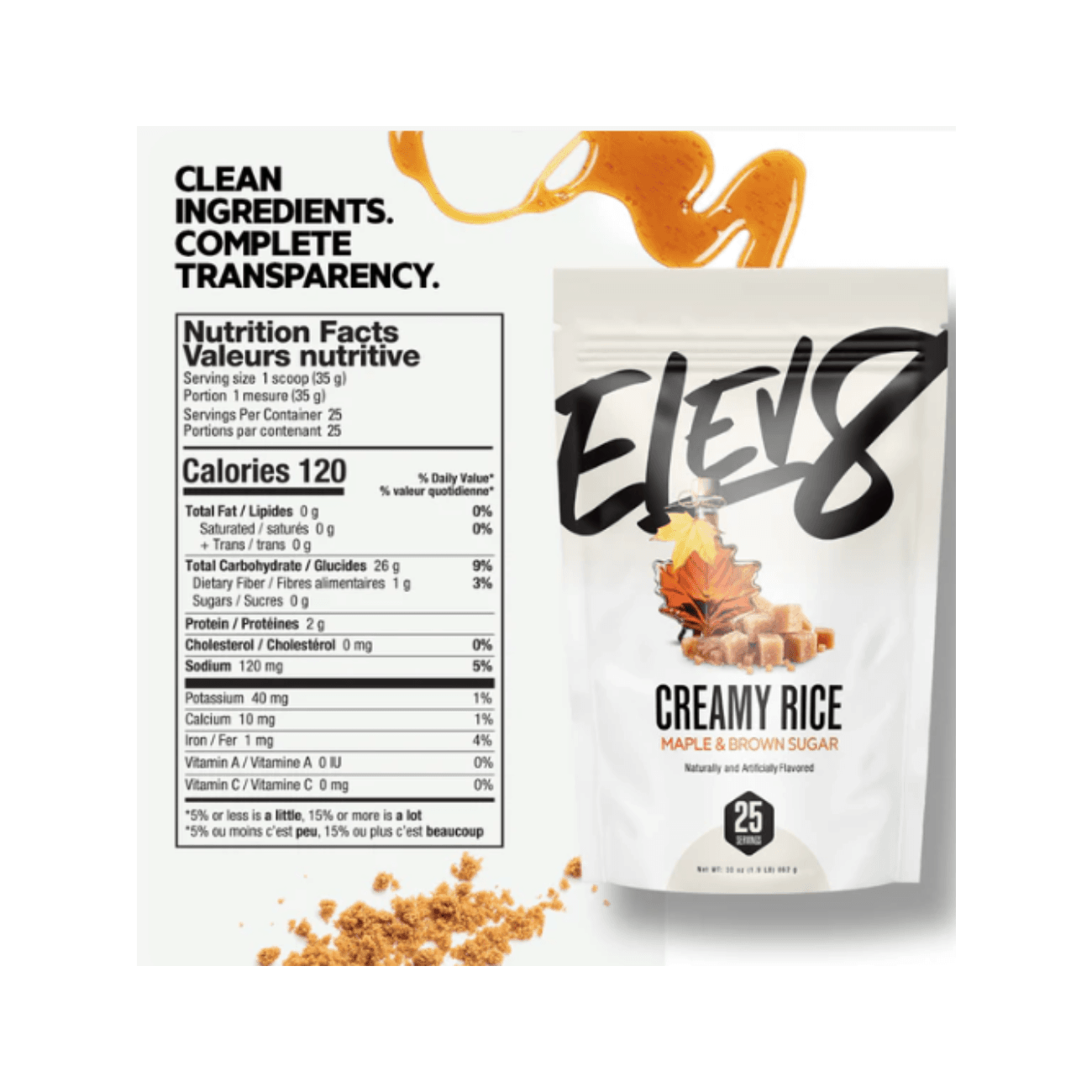 Elev8 Creamy Rice Maple & Brown Sugar