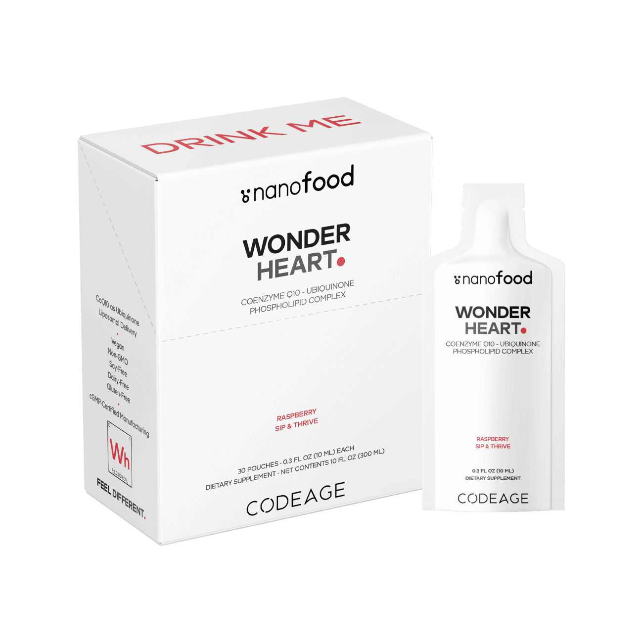 Codeage Nanofood Wonder Heart Liquid CoQ10 Pouch