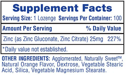 Hi-Tech Pharma Zinc Lozenges
