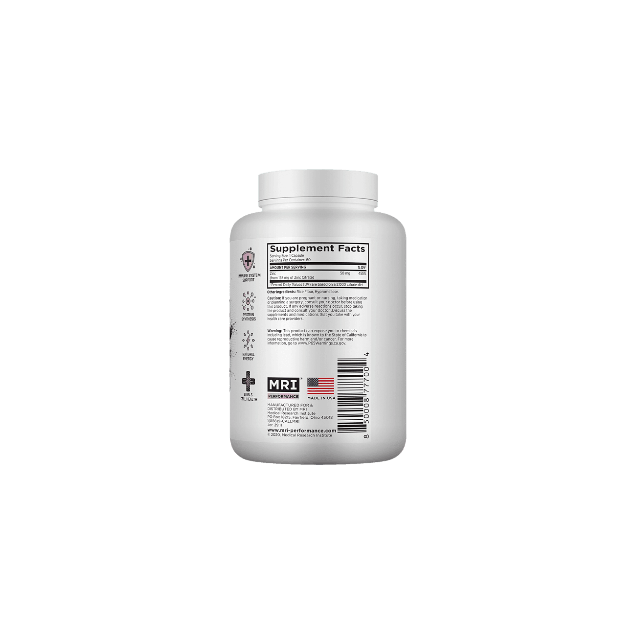 MRI Performance Zinc