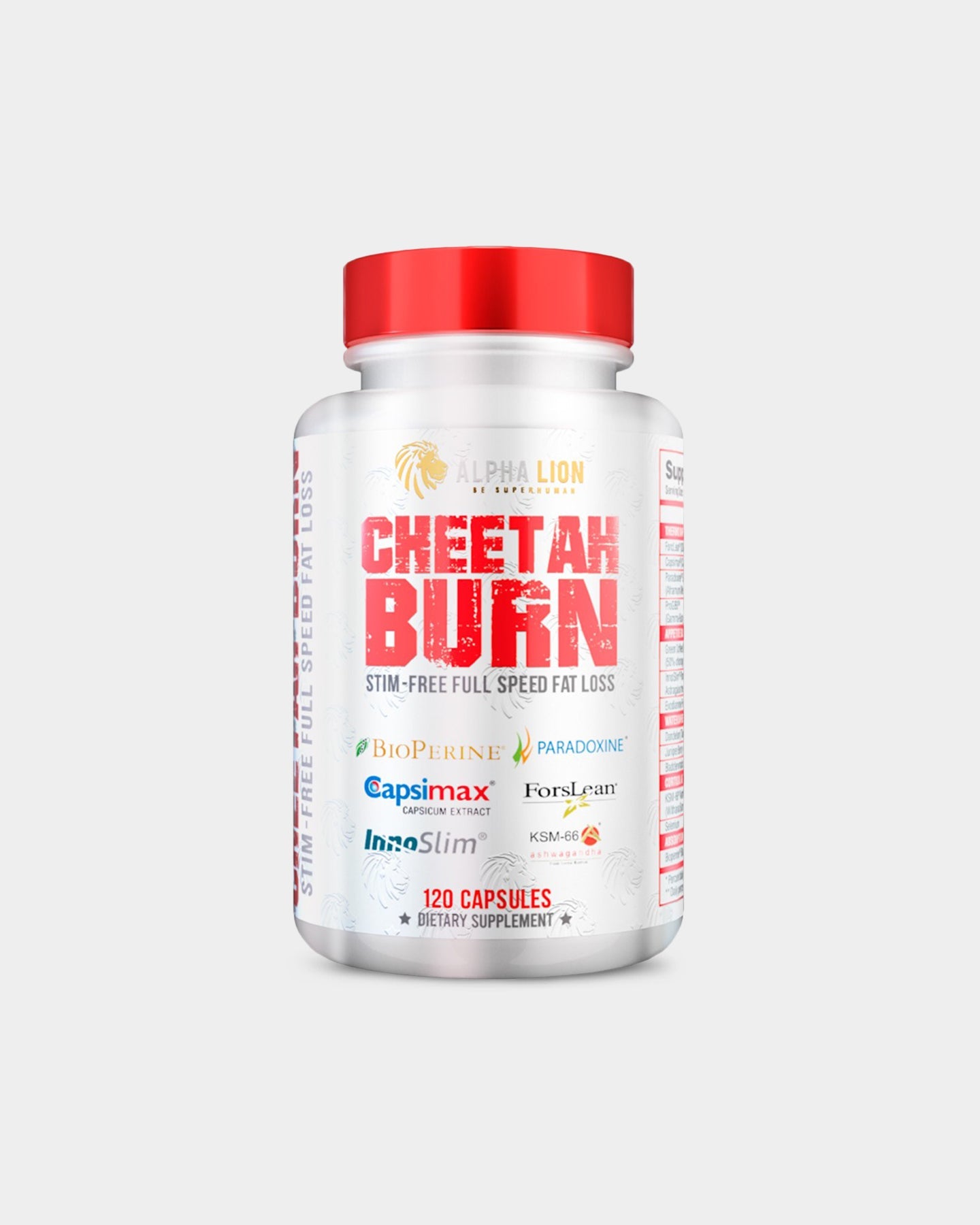 Alpha Lion Cheetah Burn Stim - Free Fat Burner - Bodybuilding.com