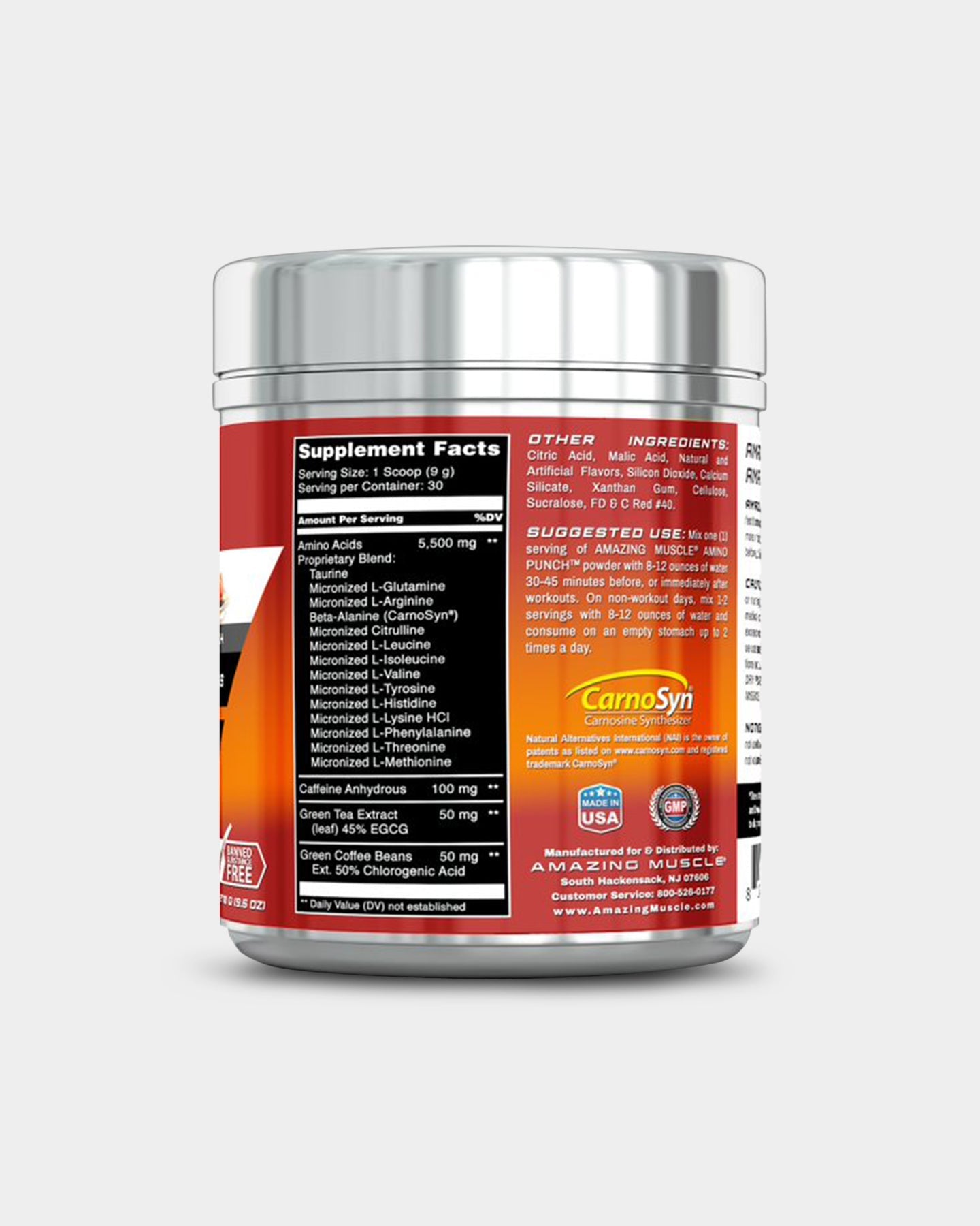 Amazing Muscle Amino Punch with Sucralose - Bodybuilding.com