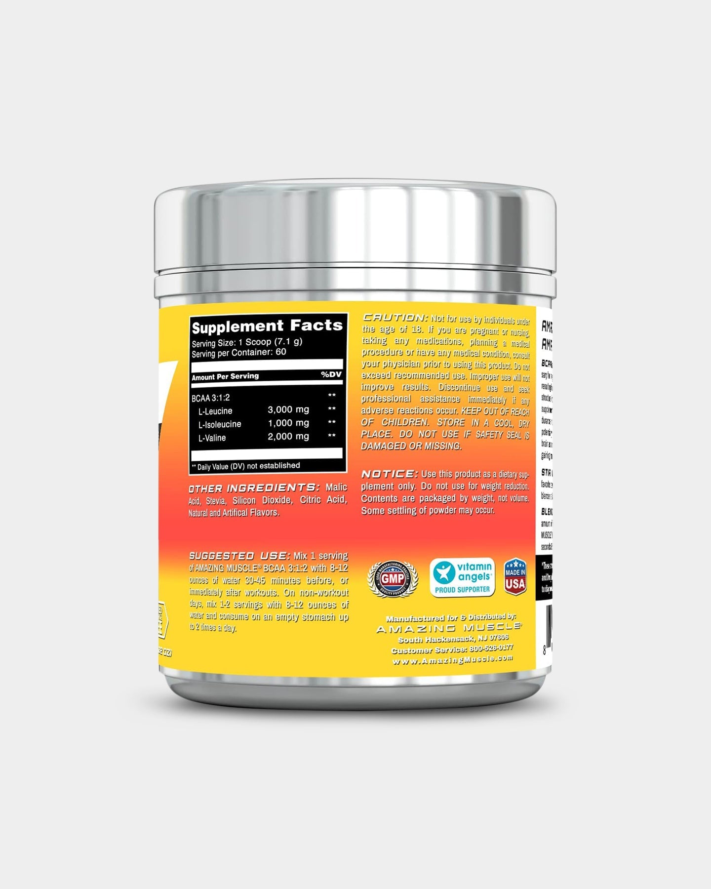 Amazing Muscle BCAA 3:1:2 with Stevia - Bodybuilding.com