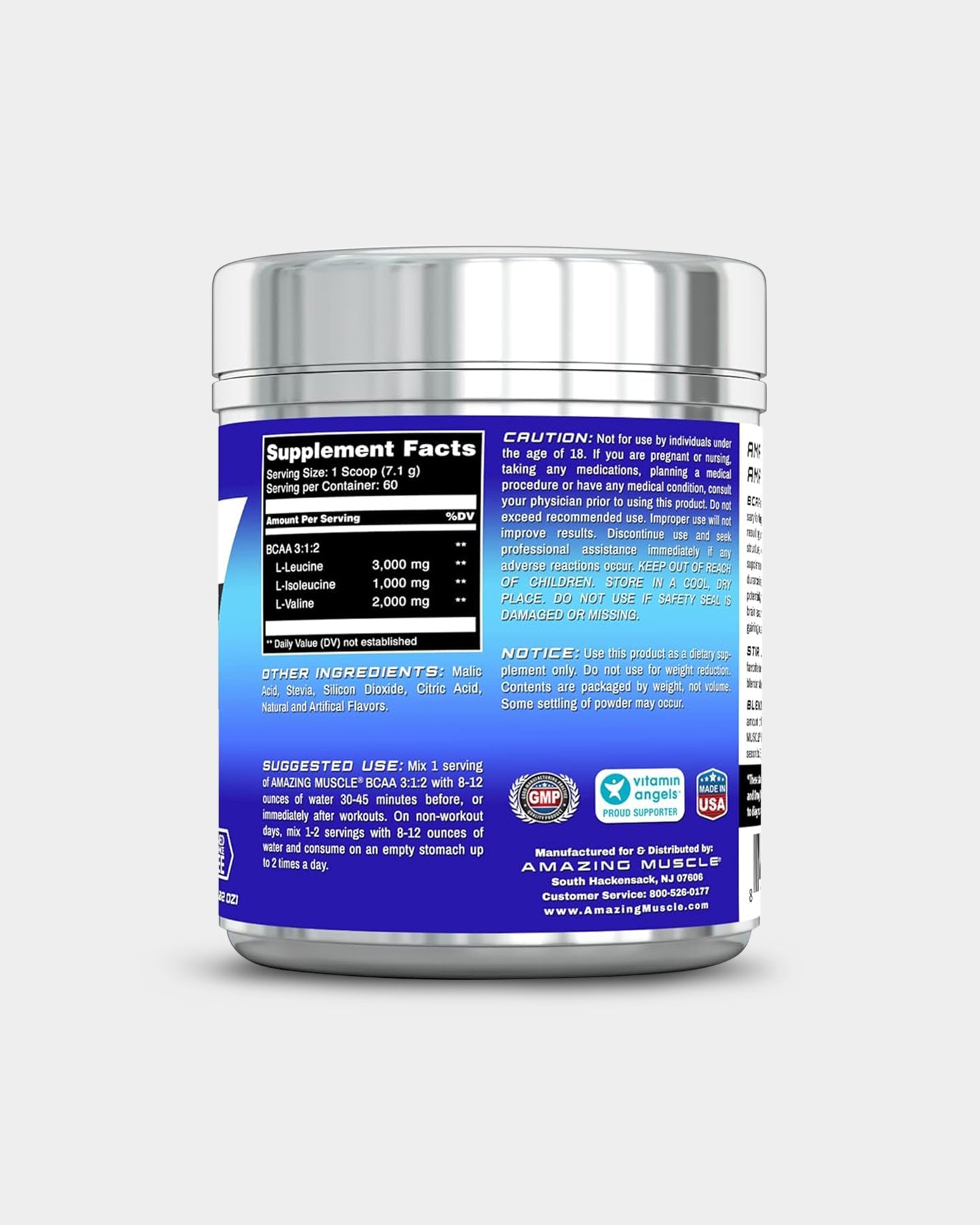 Amazing Muscle BCAA 3:1:2 with Stevia - Bodybuilding.com