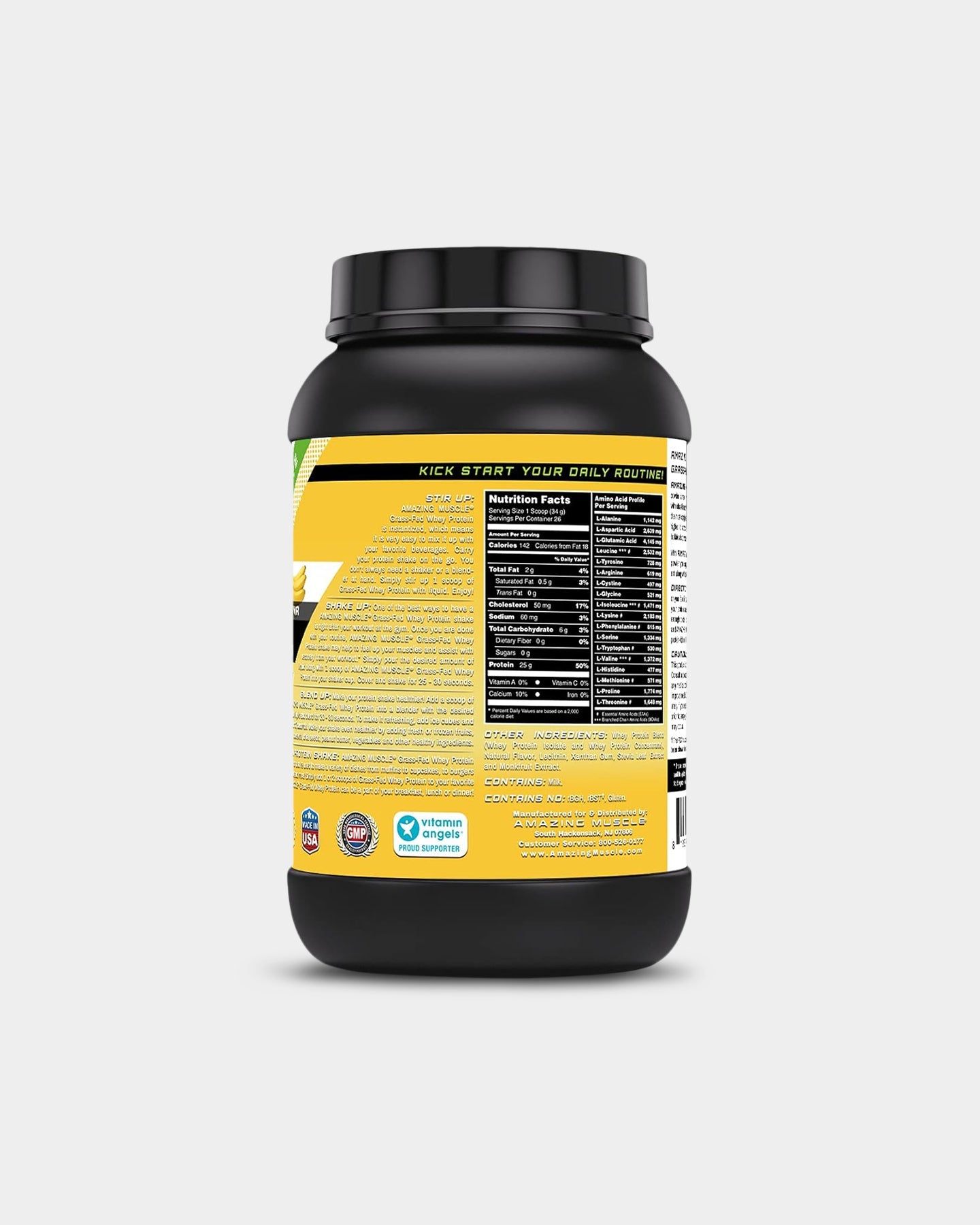 Amazing Muscle Grass Fed Whey Protein - Bodybuilding.com