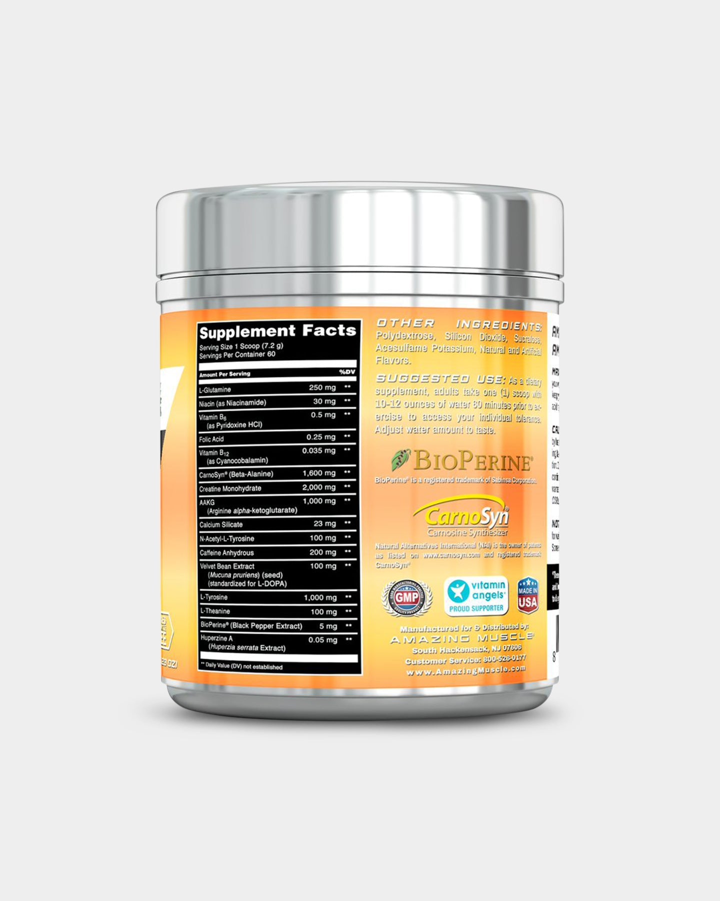 Amazing Muscle Max Boost - Advanced Pre - Workout Formula with Sucralose - Bodybuilding.com