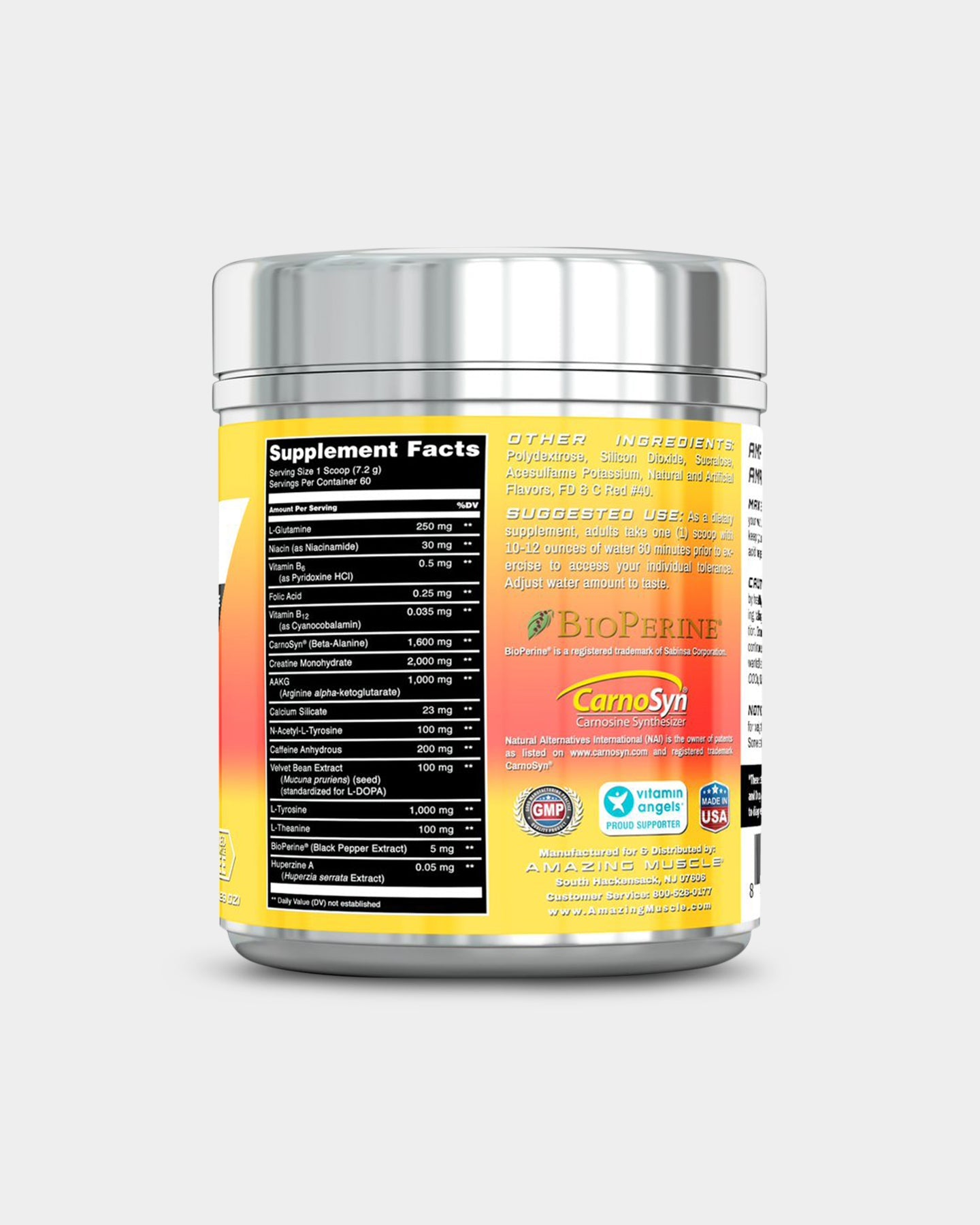 Amazing Muscle Max Boost - Advanced Pre - Workout Formula with Sucralose - Bodybuilding.com