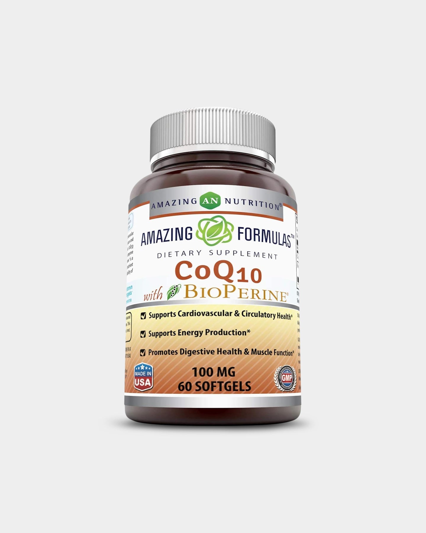 Amazing Nutrition Amazing Formulas CoQ10 with Bioperine 100 Mg - Bodybuilding.com