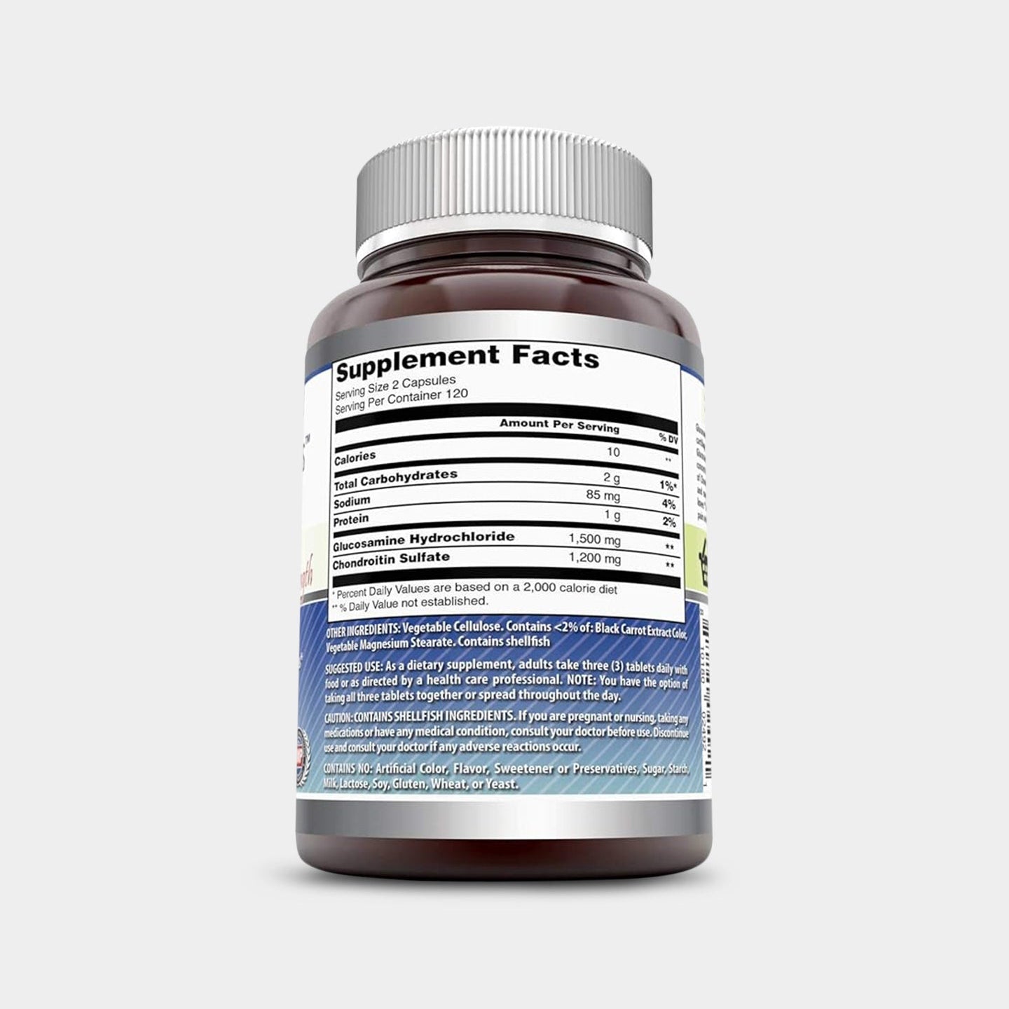 Amazing Nutrition Amazing Formulas Double Strength Glucosamine Chondroitin - Bodybuilding.com